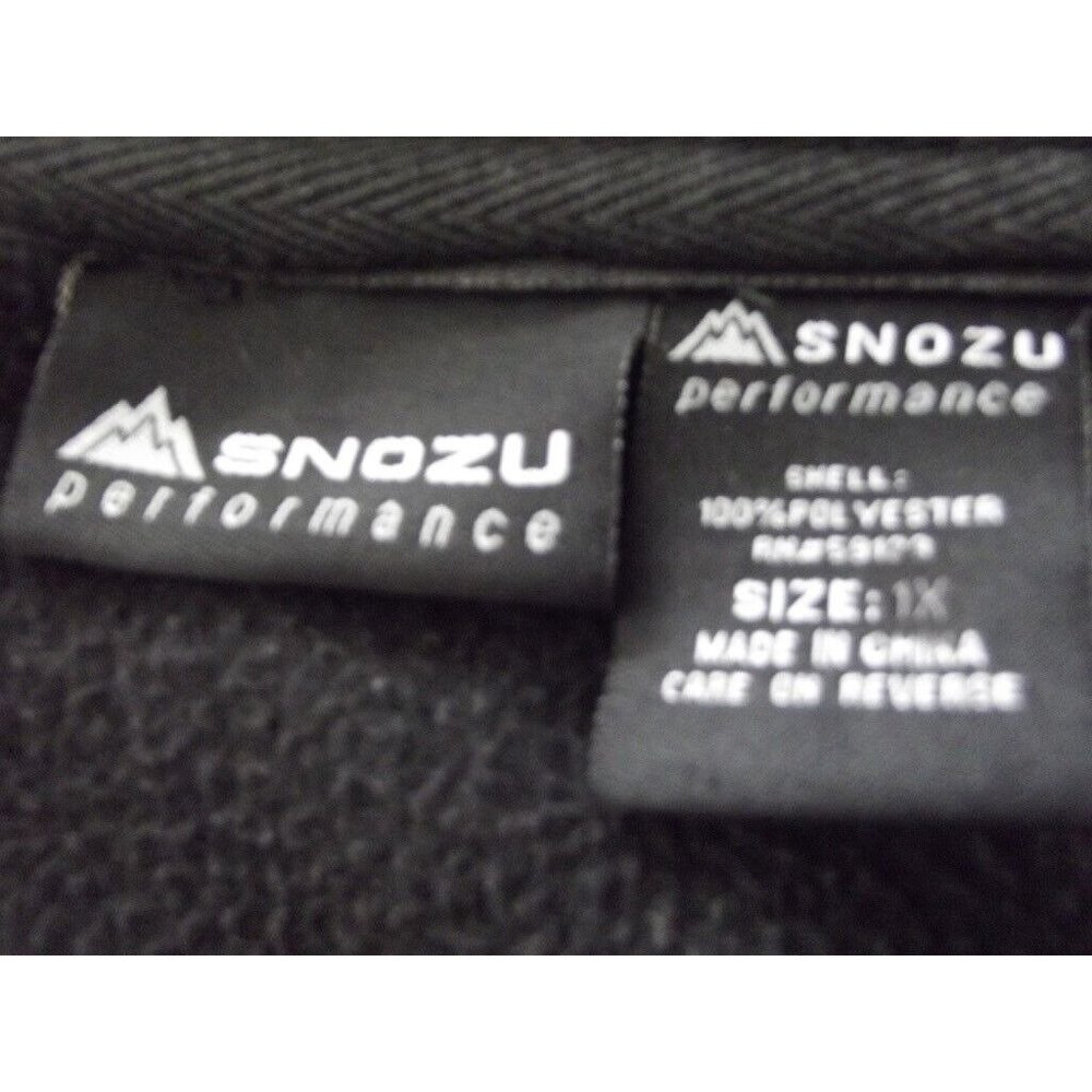 SNOZU Performance Fleece Jacket Women's 1X Black Full Zipper (3 zip pockets) - Picture 5 of 12